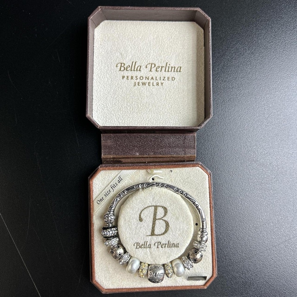 Silver Bella Perlina Cuff Charm Love Live Bracelet